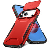 iPhone 18 Pro Max / 17 Pro Max EIDERWOOD Hybrid Plast Bagside Cover m. Cam Slider - Rød