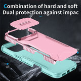 iPhone 18 Pro Max / 17 Pro Max EIDERWOOD Hybrid Plast Bagside Cover m. Cam Slider - Lyserød / Turkis