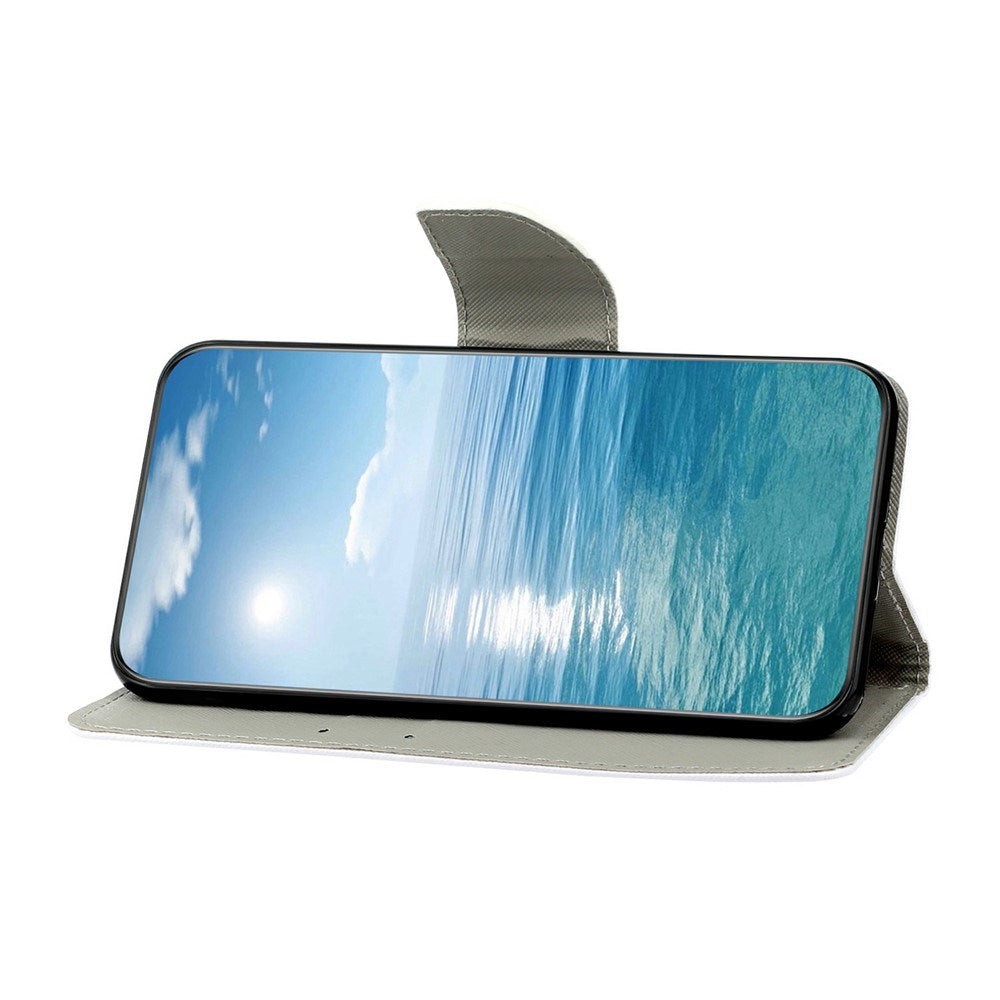 EIDERWOOD Samsung Galaxy A07 Imiteret Læder Flip Cover m. Pung & Rem - Blomst