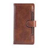 iPhone 18 Pro / 17 Pro EIDERWOOD Kunstlæder Flip Cover m. Dobbelt Kortholder - Mørkebrun