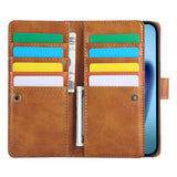 iPhone 18 Pro Max / 17 Pro Max EIDERWOOD Kunstlæder Flip Cover m. Dobbelt Kortholder - Lysebrun