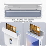 Samsung Galaxy Z Flip7 FE / Flip6 - EIDERWOOD Hårdt Plastik Cover m. Kortlomme - Hvid