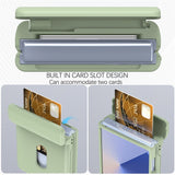 Samsung Galaxy Z Flip7 FE / Flip6 - EIDERWOOD Hårdt Plastik Cover m. Kortlomme - Grøn