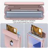 Samsung Galaxy Z Flip7 - EIDERWOOD Hårdt Plastik Cover m. Kortlomme - Lyserød