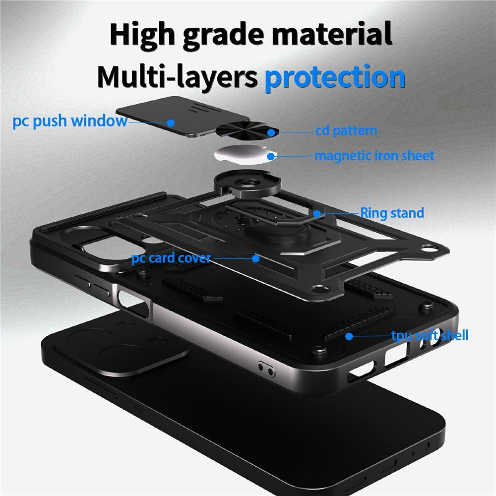 Xiaomi Redmi 15C (5G) / (4G) EIDERWOOD Håndværkercover m. Kickstand - MagSafe Kompatibel - Lyserød