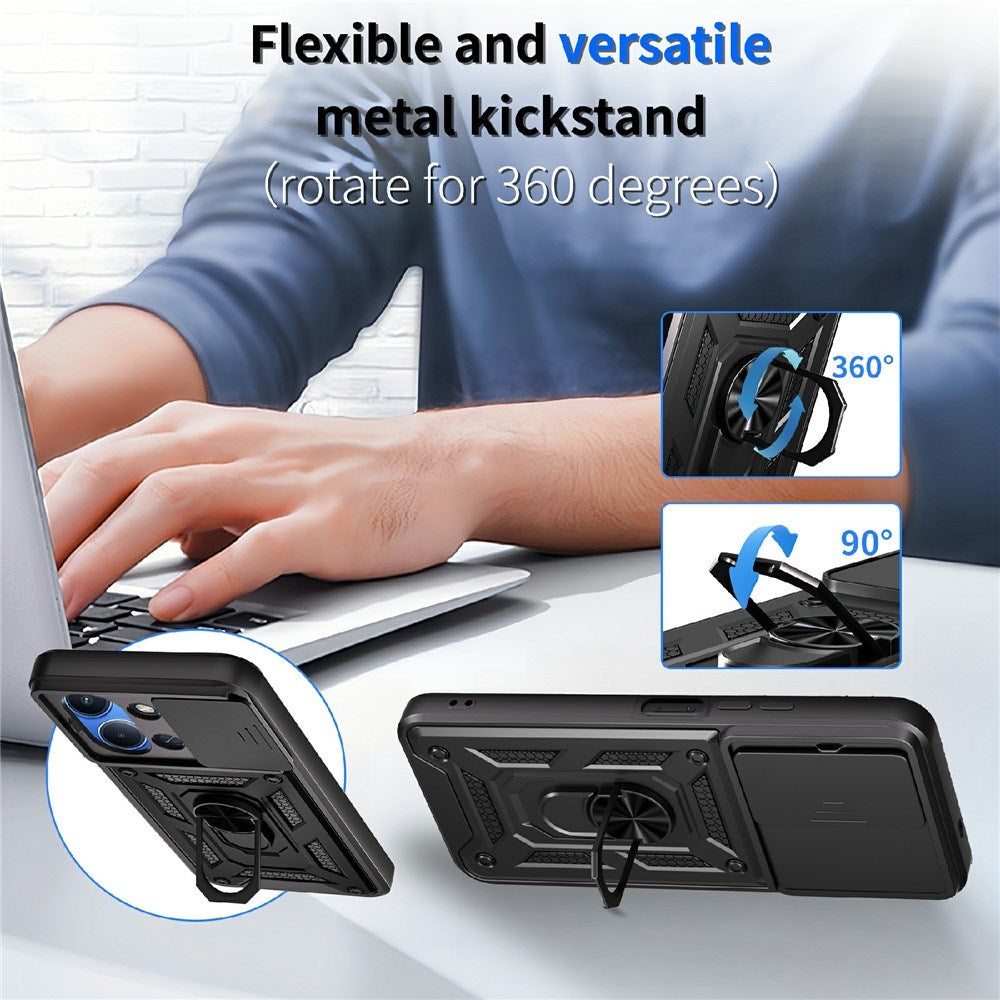 Xiaomi Redmi 15C (5G) / (4G) EIDERWOOD Håndværkercover m. Kickstand - MagSafe Kompatibel - Blå