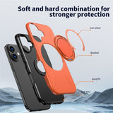 EIDERWOOD iPhone 17 Mobil Cover - Roterende Kickstand - Orange