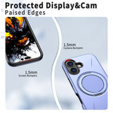 EIDERWOOD iPhone 17 Mobil Cover - Roterende Kickstand - Lilla