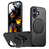 EIDERWOOD iPhone 17 Mobil Cover - Roterende Kickstand - Sort