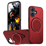 EIDERWOOD iPhone 17 Mobil Cover - Roterende Kickstand - Rød