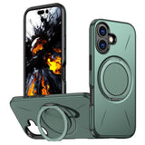 EIDERWOOD iPhone 17 Mobil Cover - Roterende Kickstand - Grøn