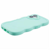 iPhone 17 - EIDERWOOD Fleksibelt Plastik Wavy Bagside Cover - Blå