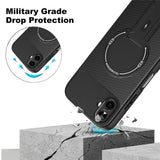 Samsung Galaxy A07 EIDERWOOD Hybrid Mobil Cover m. Kickstand - MagSafe Kompatibel - Blå