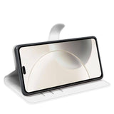 Honor 400 Smart - EIDERWOOD Kunstlæder Flip Cover m. Kortholder & Ståfunktion - Hvid