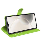 Honor 400 Smart - EIDERWOOD Kunstlæder Flip Cover m. Kortholder & Ståfunktion - Grøn