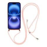 EIDERWOOD iPhone 17 Fleksibelt Plastik Mobil Cover - inkl. Justerbar Strop - MagSafe Kompatibel - Gennemsigtig / Lyserød