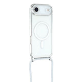 EIDERWOOD iPhone Air Fleksibelt Plastik Mobil Cover - inkl. Justerbar Strop - MagSafe Kompatibel - Gennemsigtig / Sølv
