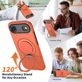 EIDERWOOD iPhone Air Mobil Cover - Roterende Kickstand - MagSafe Kompatibel - Orange
