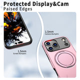 EIDERWOOD iPhone 17 Pro Mobil Cover - Roterende Kickstand - Lyserød