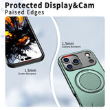 EIDERWOOD iPhone 17 Pro Mobil Cover - Roterende Kickstand - Grøn