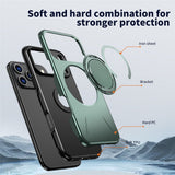 EIDERWOOD iPhone 17 Pro Mobil Cover - Roterende Kickstand - Grøn
