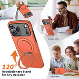EIDERWOOD iPhone 17 Pro Max Mobil Cover - Roterende Kickstand - MagSafe Kompatibel - Orange