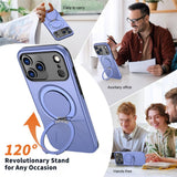EIDERWOOD iPhone 17 Pro Max Mobil Cover - Roterende Kickstand - Lilla