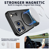 EIDERWOOD iPhone 17 Pro Max Mobil Cover - Roterende Kickstand - Sort