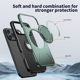 EIDERWOOD iPhone 17 Pro Max Mobil Cover - Roterende Kickstand - MagSafe Kompatibel - Grøn