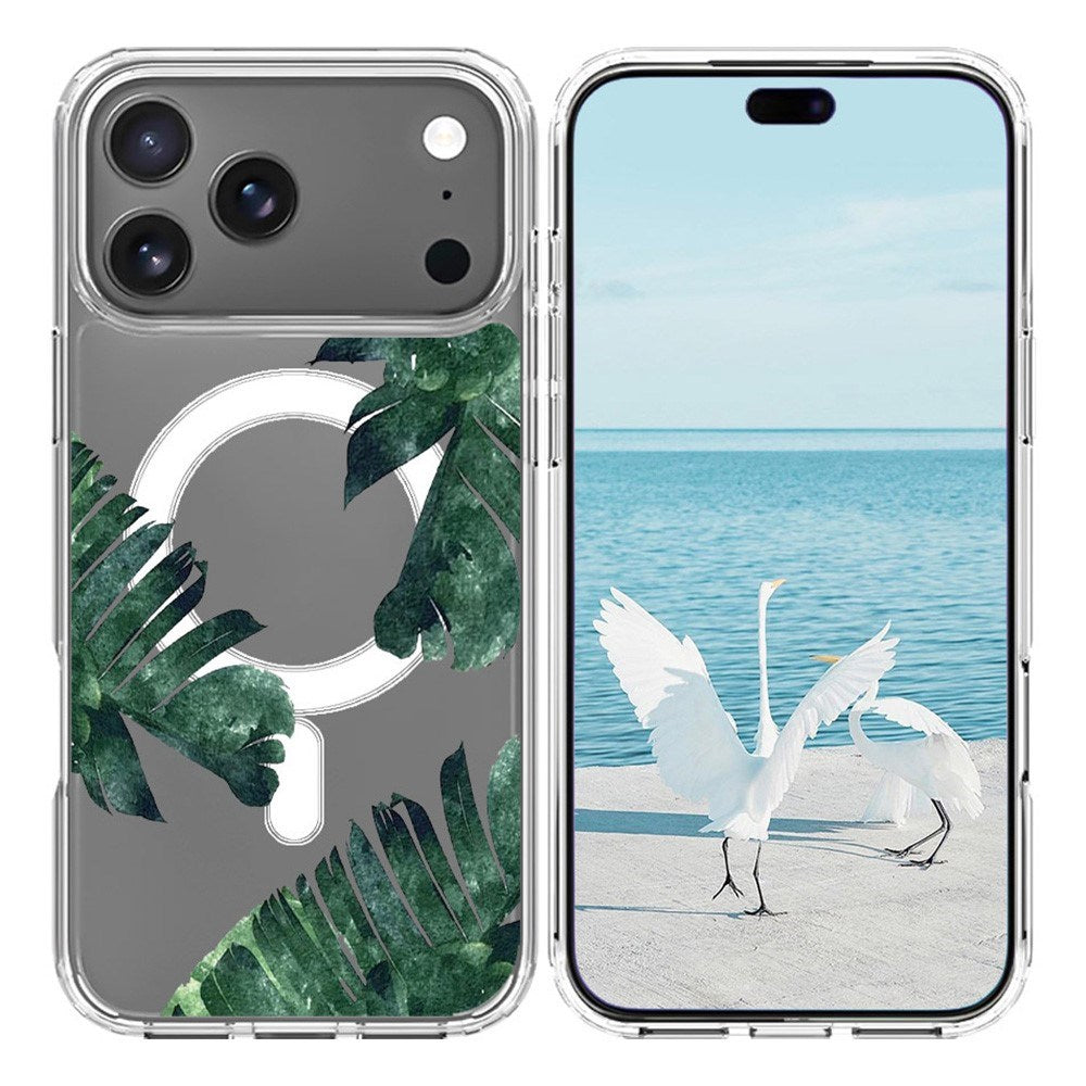EIDERWOOD iPhone 17 Pro Hybrid Plastik Mobil Cover – MagSafe Kompatibel – Jungleblade