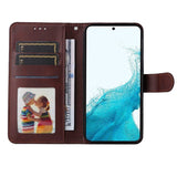 Samsung Galaxy S23 Læder Flip Cover m. Pung - Brun