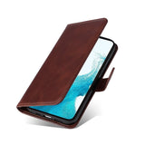 Samsung Galaxy S23 Læder Flip Cover m. Pung - Brun