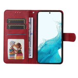 Samsung Galaxy S23 Læder Flip Cover m. Pung - Rød