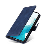 Samsung Galaxy S23 Læder Flip Cover m. Pung - Blå