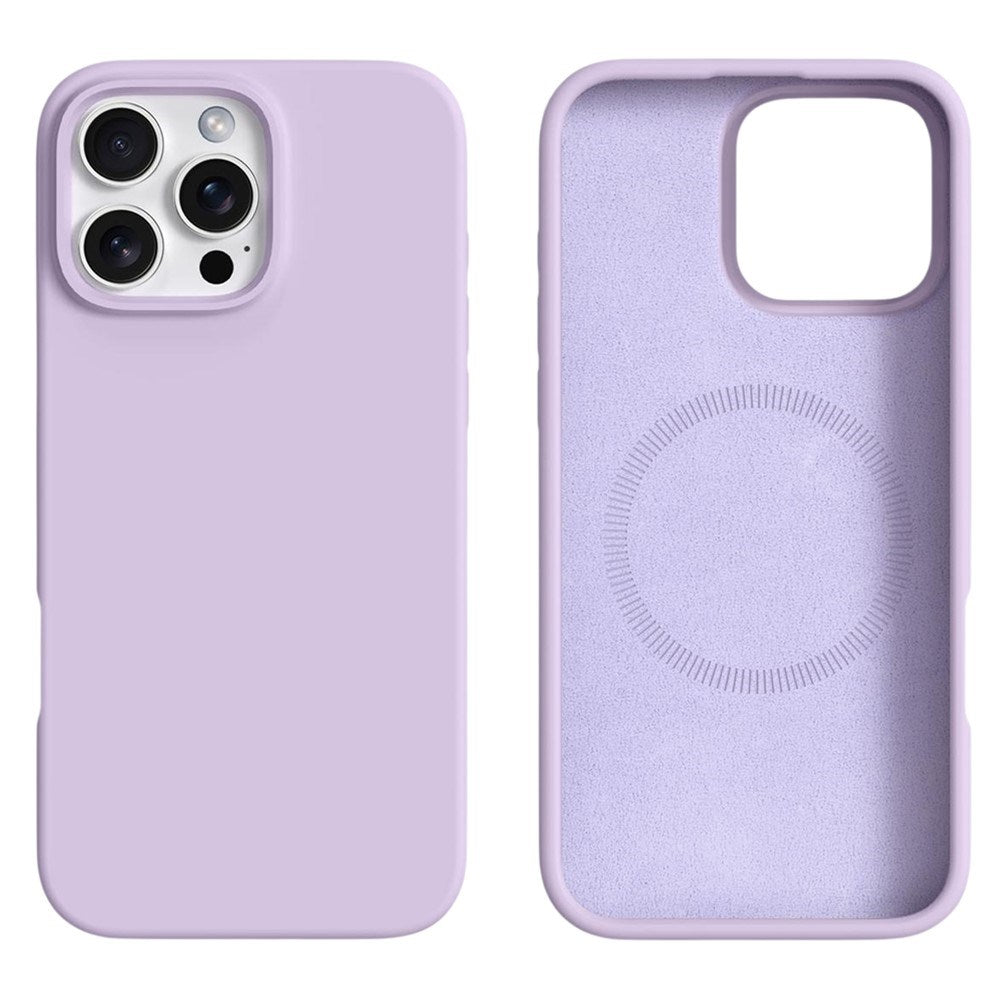 iPhone 16 Pro Max - 2-i-1 Silikone & Hård Plast Bagside Cover - MagSafe Kompatibel - Lilla