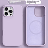 iPhone 16 Pro Max - 2-i-1 Silikone & Hård Plast Bagside Cover - MagSafe Kompatibel - Lilla
