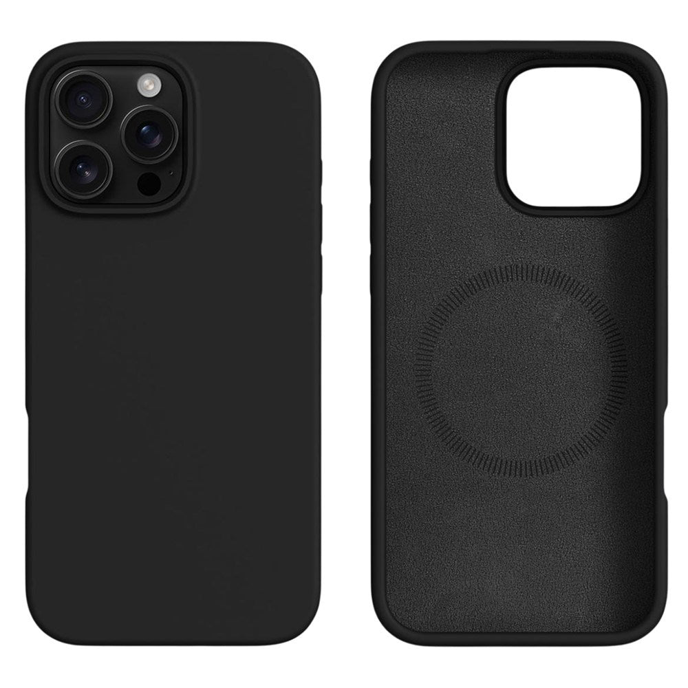 iPhone 16 Pro Max - 2-i-1 Silikone & Hård Plast Bagside Cover - MagSafe Kompatibel - Sort
