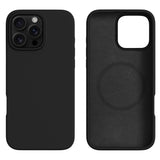iPhone 16 Pro Max - 2-i-1 Silikone & Hård Plast Bagside Cover - MagSafe Kompatibel - Sort
