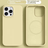 iPhone 16 Pro Max - 2-i-1 Silikone & Hård Plast Bagside Cover - MagSafe Kompatibel - Gul