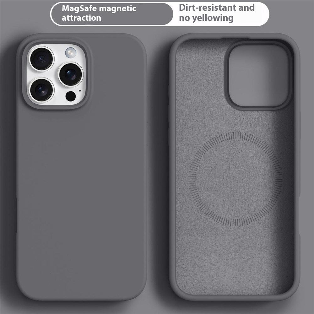 iPhone 16 Pro Max - 2-i-1 Silikone & Hård Plast Bagside Cover - MagSafe Kompatibel - Mørkegrå