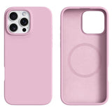 iPhone 16 Pro Max - 2-i-1 Silikone & Hård Plast Bagside Cover - MagSafe Kompatibel - Lyserød