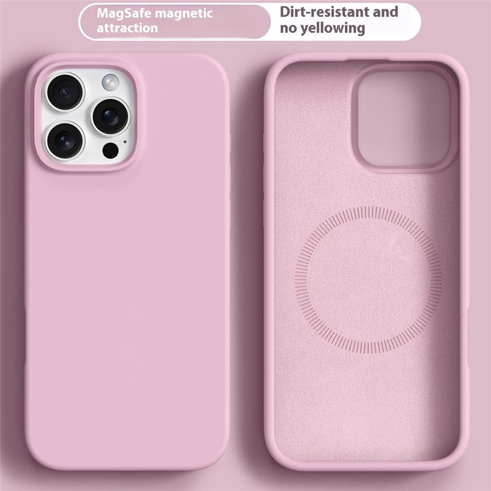 iPhone 16 Pro Max - 2-i-1 Silikone & Hård Plast Bagside Cover - MagSafe Kompatibel - Lyserød