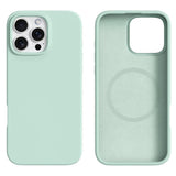 iPhone 16 Pro - 2-i-1 Silikone & Hård Plast Bagside Cover - MagSafe Kompatibel - Lysegrøn