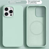 iPhone 16 Pro - 2-i-1 Silikone & Hård Plast Bagside Cover - MagSafe Kompatibel - Lysegrøn