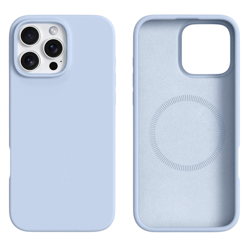 iPhone 16 Pro - 2-i-1 Silikone & Hård Plast Bagside Cover - MagSafe Kompatibel - Lyseblå