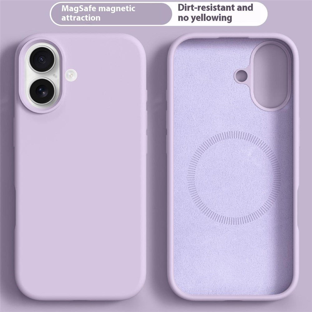 iPhone 17 2-i-1 Silikone & Hård Plast Mobil Cover – MagSafe Kompatibelt – Lyslilla