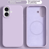 iPhone 17 2-i-1 Silikone & Hård Plast Mobil Cover – MagSafe Kompatibelt – Lyslilla