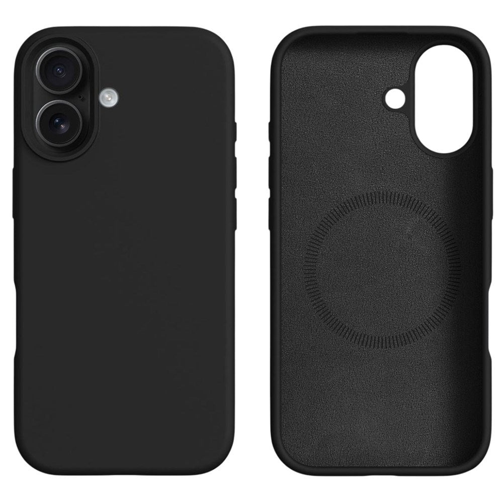 iPhone 17 2-i-1 Silikone & Hård Plast Mobil Cover – MagSafe Kompatibelt – Sort