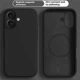 iPhone 17 2-i-1 Silikone & Hård Plast Mobil Cover – MagSafe Kompatibelt – Sort