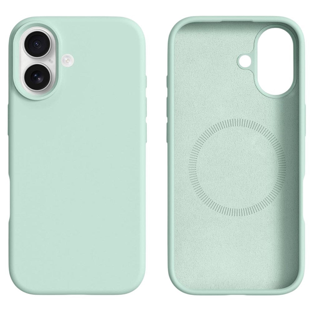 iPhone 17 2-i-1 Silikone & Hård Plast Mobil Cover – MagSafe Kompatibelt – Lysegrøn